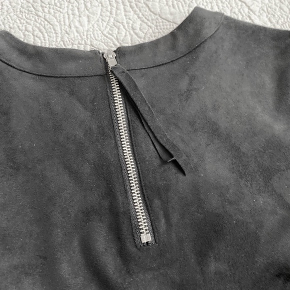 H&M Black Suede Shift Dress - Picture 3 of 4